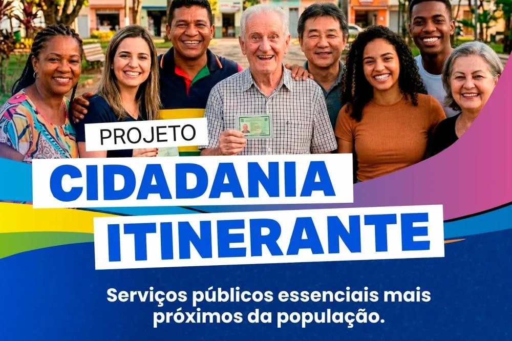 Cidadania itinerante chega ao centro e promete facilitar acesso a serviços essenciais