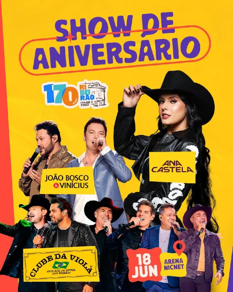 SHOW DOS 170 ANOS DE RIBEIRÃO PRETO REGISTRA 10 MIL INGRESSOS TROCADOS NO PRIMEIRO DIA
