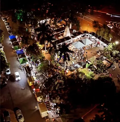 ROLÊ NA PRAÇA LEVA CLIMA DE COPA E FESTA JUNINA PARA A PRAÇA DO CANHÃO NESTA QUINTA-FEIRA