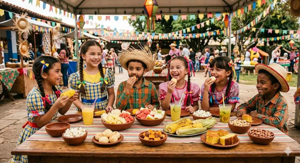 COMIDAS TÍPICAS PODEM SER SAUDÁVEIS? ESPECIALISTAS ENSINAM COMO MONTAR UM ARRAIÁ NUTRITIVO PARA AS CRIANÇAS EM RIBEIRÃO PRETO
