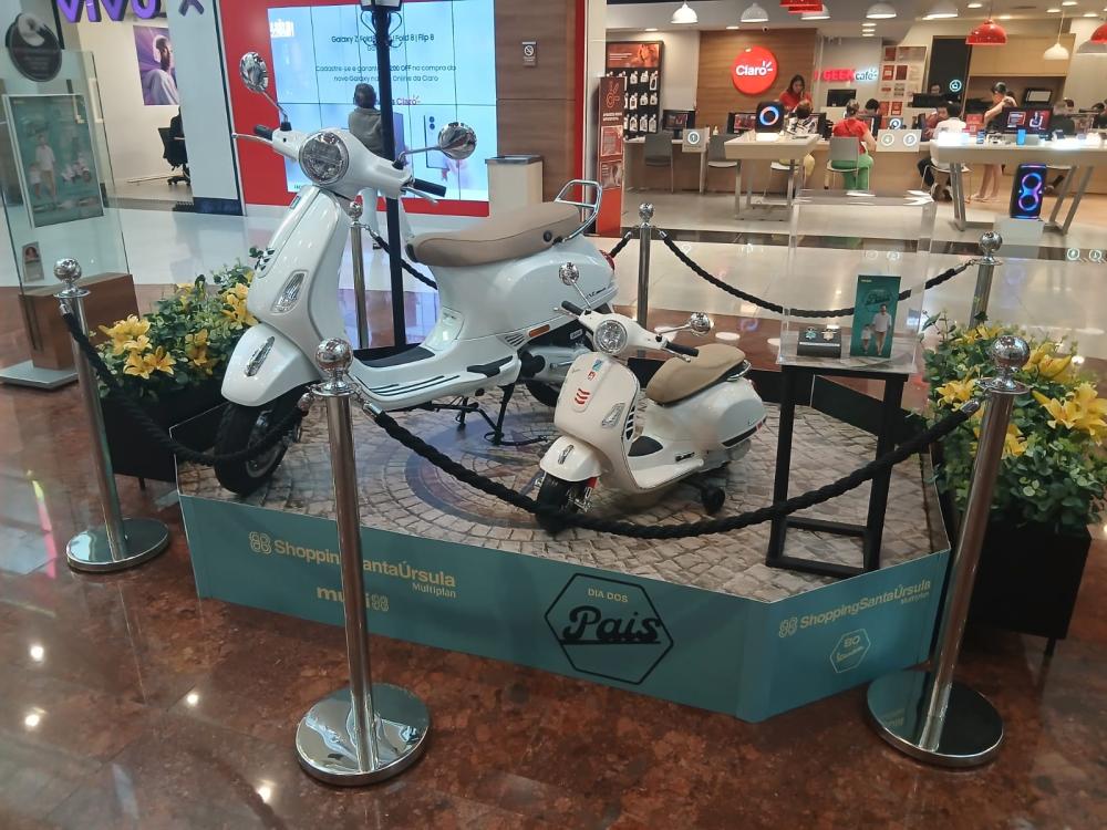 SHOPPING SORTEIA VESPA E MODELO INFANTIL